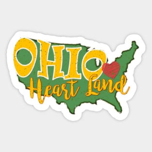 Ohio Heart of it All Sticker